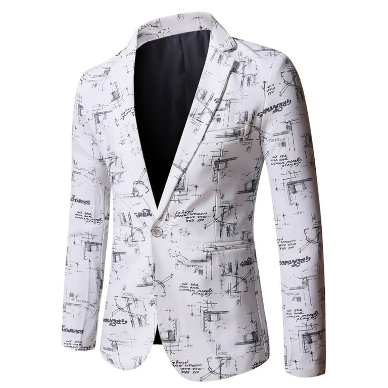 SMihono Men's Trendy Suit Blazer + Shirt + Suit Pants Three Piece Set  Business Pocket Work Office Lapel Collar Button Suit Coat Prom Wedding Long