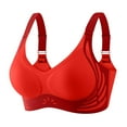 thumbnail image 1 of SMihono Minimizer Bras for Women Full Coverage No Underwire Push Up Seamless Bras Adjustable Support Anti Sagging Underwear Red XL, 1 of 4