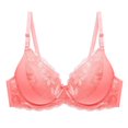 thumbnail image 1 of SMihono Minimizer Bras for Women Full Coverage Underwire Bras Plus Size Lifting Lace Bra for Heavy Breast B to D Cup Orange 80, 1 of 2