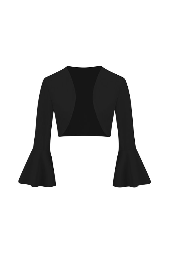 New Year's Fashion Fleece Sherpa Lined Long Sleeve Hoodless Casual Outwear Coats for Womens Love Women's Retro Flared Sleeve Slim Knit Jacket Black 4