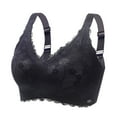 thumbnail image 1 of SMihono No Underwire Bras for Women Push Up Full Coverage Bralettes Plus Size Everyday Bras Breathable Comfortable Soft Bras Black XL US(8), 1 of 2
