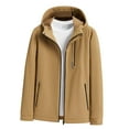 thumbnail image 1 of SMihono Plus Size Men And Women Sprint Coat Thin Style Outdoor Ski Suit Hooded Windproof And Coat Hooded Coat/Jacket Long Sleeve Casual Outwear Coats for Ladies Gifts Khaki 16, 1 of 7