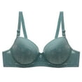 thumbnail image 1 of SMihono Push Up Bra Seamless Cotton Wireless Comfort No Underwire Bras Everyday Adjustable Wire Free Breathable Bra Blue XXXXL, 1 of 5
