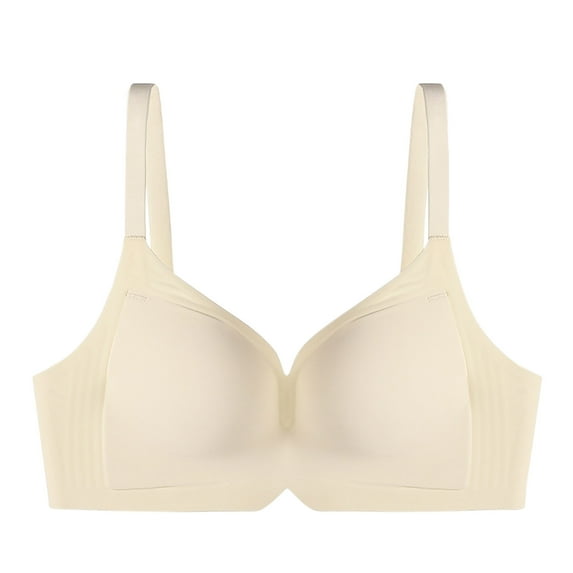 SMihono Sales Womens Seamless Bras No Underwire Push Up V Neck Wireless Bralettes with Soft Support Full Coverage Bra Breathable Underwear Daily Bra White 8