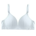 thumbnail image 1 of SMihono Stylish Bras for Women Teens Wireless Push Up Bras V-Neck No Underwire Seamless Bra Girls Everyday T-Shirt Bra Gray S, 1 of 6