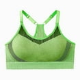 thumbnail image 1 of SMihono Trendy Womens Sports Bra Fixed Padded Racerback Low Impact Spaghetti Thin Strap Bra Running Athletic Workout Yoga Bralettes Green Free Size, 1 of 2