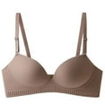 thumbnail image 1 of SMihono Sexy Plunge Demi for Women Soft Underwire Push up Bra Lightly Beathable Padded Bralettes Adjustable Strap Bras Coffee M, 1 of 9