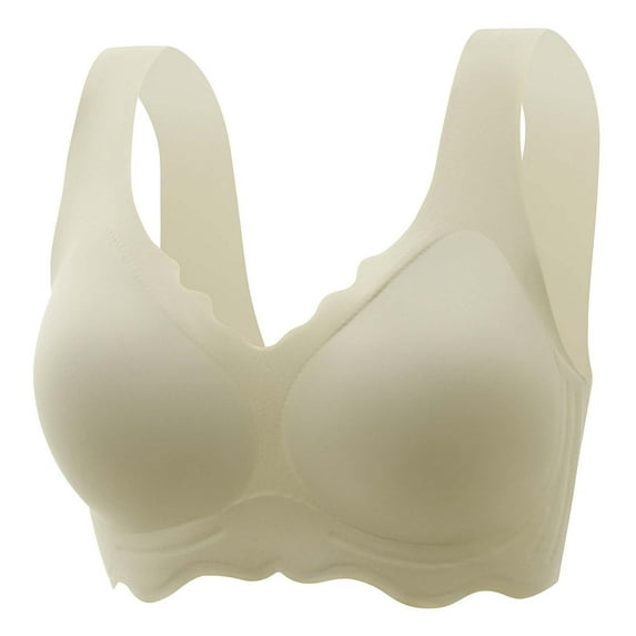 SMihono Super Gather Bra Wireless Support and Lift Bra Comfy Bras for Women Vianys Push up Bra Full Coverage Bralettes Green XL