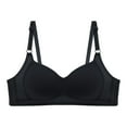 thumbnail image 1 of SMihono Training Bras for Teen Girls Cotton Wire Free Adjustable Straps Bras Breathable Girls' Developmental Underwear Black XL, 1 of 2