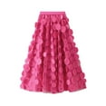 thumbnail image 1 of SMihono Tulle Skirt for Women 3D Polka Dot Mesh Skirt Flowy Midi A-Line Skirts Layered Bubble Skirt Wedding Guest Party Skirt Hot Pink Free Size, 1 of 6