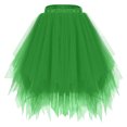 thumbnail image 1 of SMihono Tutu Skirts for Women Adults 80s Prom Dress Tutus Skort Multi-Layered Elastic Waist Short Tulle Skirts Army Green Free Size, 1 of 2