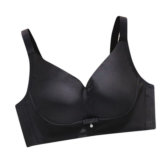SMihono Wireless Bras for Women Thin Breathable Air Bras Uplift Lace Bras Charm Underwear Large Size Supportive Minimizer Bra Black XXXL