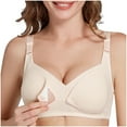 thumbnail image 1 of SMihono Wireless Maternity Bras for Womens Nursing Bras Pregnancy Sleep Bralette Thin Comfortable Postpartum Bras Beige 80, 1 of 5