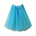 thumbnail image 1 of SMihono Women's Petticoat Skirt Adult Puffy Tutu Skirt Layered Ballet Tulle Pettiskirts Underskirt Pleated Dancing Skirt Sky Blue Free, 1 of 3