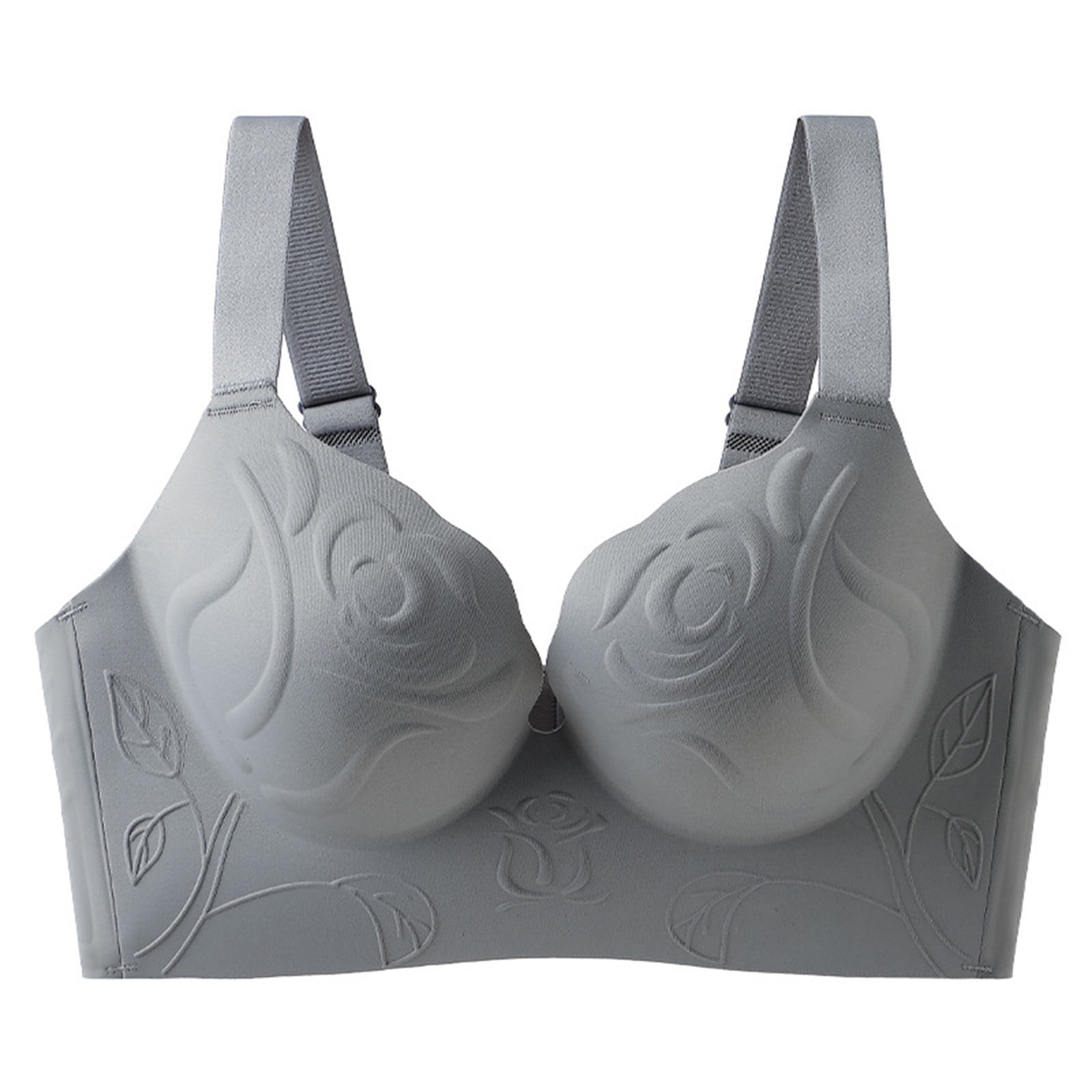 SMihono Women's Push Up Seamless Bra Plus Size No Underwire Soft ...