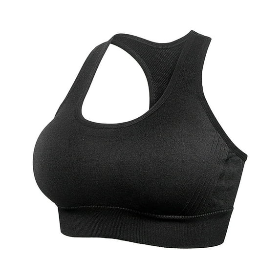 SMihono Women's Racerback Sports Bras High Impact/Medium Support Activewear Fitness Workout Yoga Tank Tops Black 16