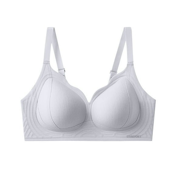 SMihono Women's Seamless No Underwire Bra Soft Wireless Comfort Push Up Bralettes Full Coverage Everyday T-Shirt Bras Light Blue XXL