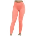 thumbnail image 1 of SMihono Women's Solid Color Wrinkled Peach Hip Active Sports Fitness Running High Waist Full Length Long Pants Yoga Pants Female Fashion Pink 6, 1 of 5