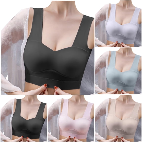 SMihono Women's Sports Bra Longline Padded Wirefree Workout Tops Medium Support Seamless Crop Tops Gym Yoga Tank Shirts Black XXL