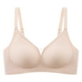 thumbnail image 1 of SMihono Women's Wireless Bra, No Underwire Push Up T-Shirt Bras,Classic Full Coverage Comfort Seamless Solid Everyday Bra Pink L US(6), 1 of 2