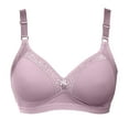 thumbnail image 1 of SMihono Women's Wireless Full-Coverage Bra, 18-Hour Ultimate Lift & Support Everyday Wear Comfort Seamless Minimizer Bras Pink 40, 1 of 3