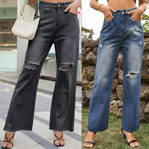 SMihono Womens Fashion Women Pockets Button Mid Waist Skinny Jeans Pants 2024 Trendy Summer Autumn Holiday Leggings Yoga Stretch Pants Denim Pants Black 4