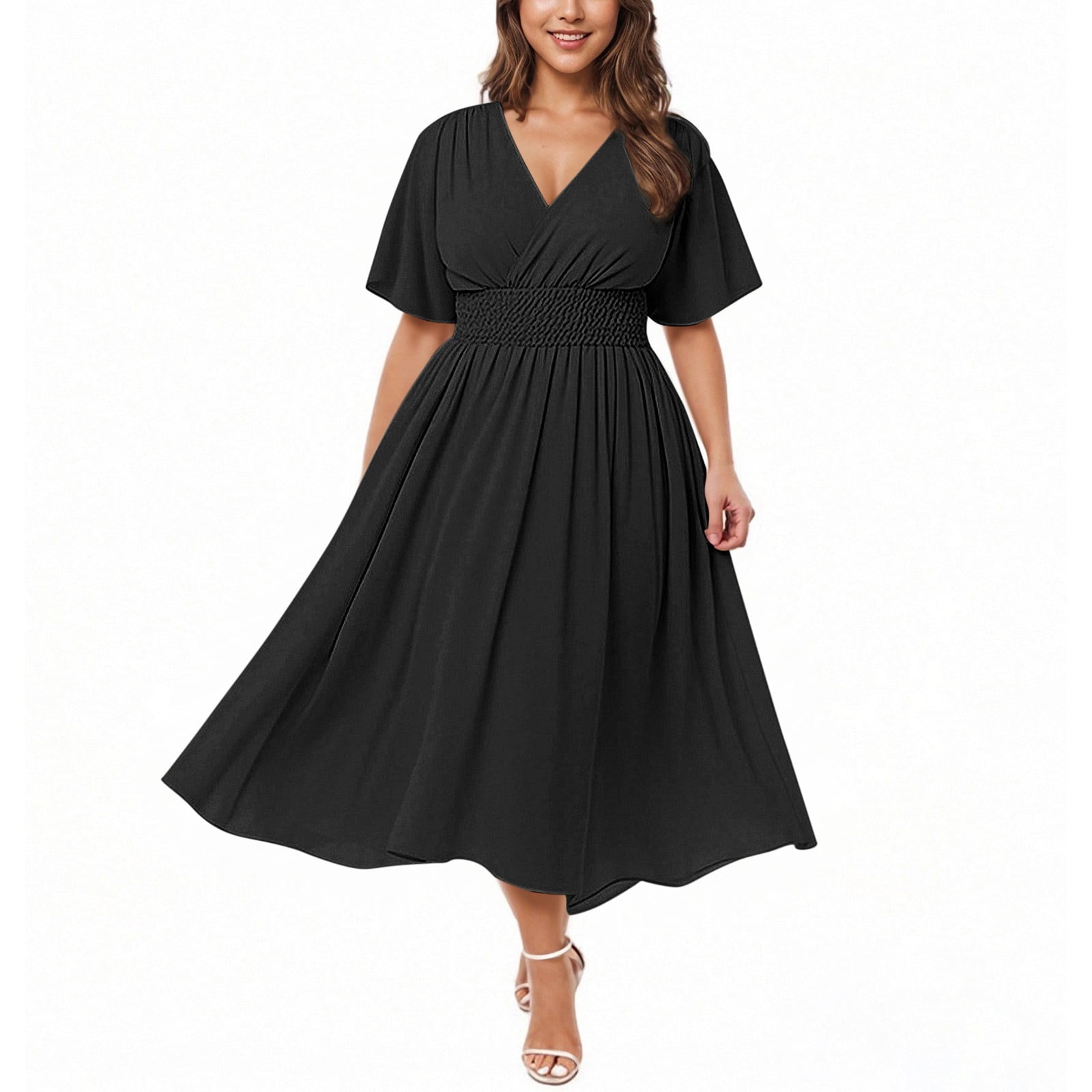 chinese dress ladies Wholesale Black Floral Dress