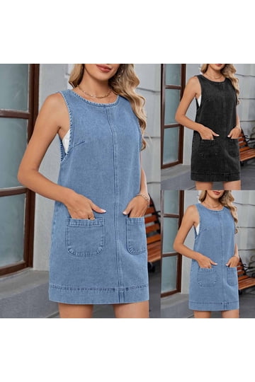 Denim Jumper Dresses