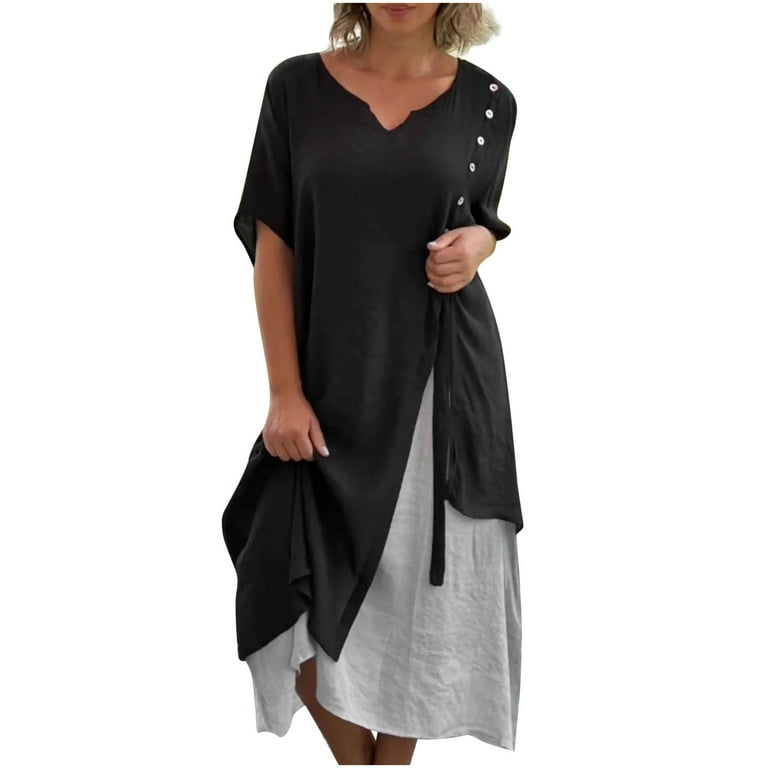Casual Solid Crystal Make Old Patchwork V Neck Pencil Skirt Dresses(3 Colors) Casual Solid Crystal Make Old Patchwork V Neck Pencil Skirt Dresses(3 Colors)