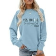 thumbnail image 1 of SMihono Yes I'm Cold I'm Always Cold Sweatshirt for Women Winter Sweatshirt Always Cold Crewneck Sweatshirt Light Blue XL, 1 of 6
