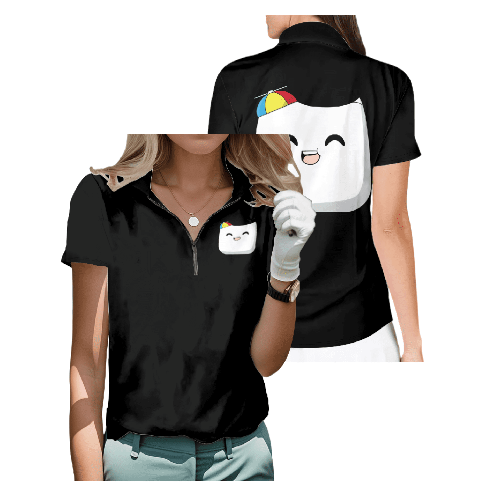 SMii7Y Zipper Short sleeved T-shirt 3D Casual Zip Clothes