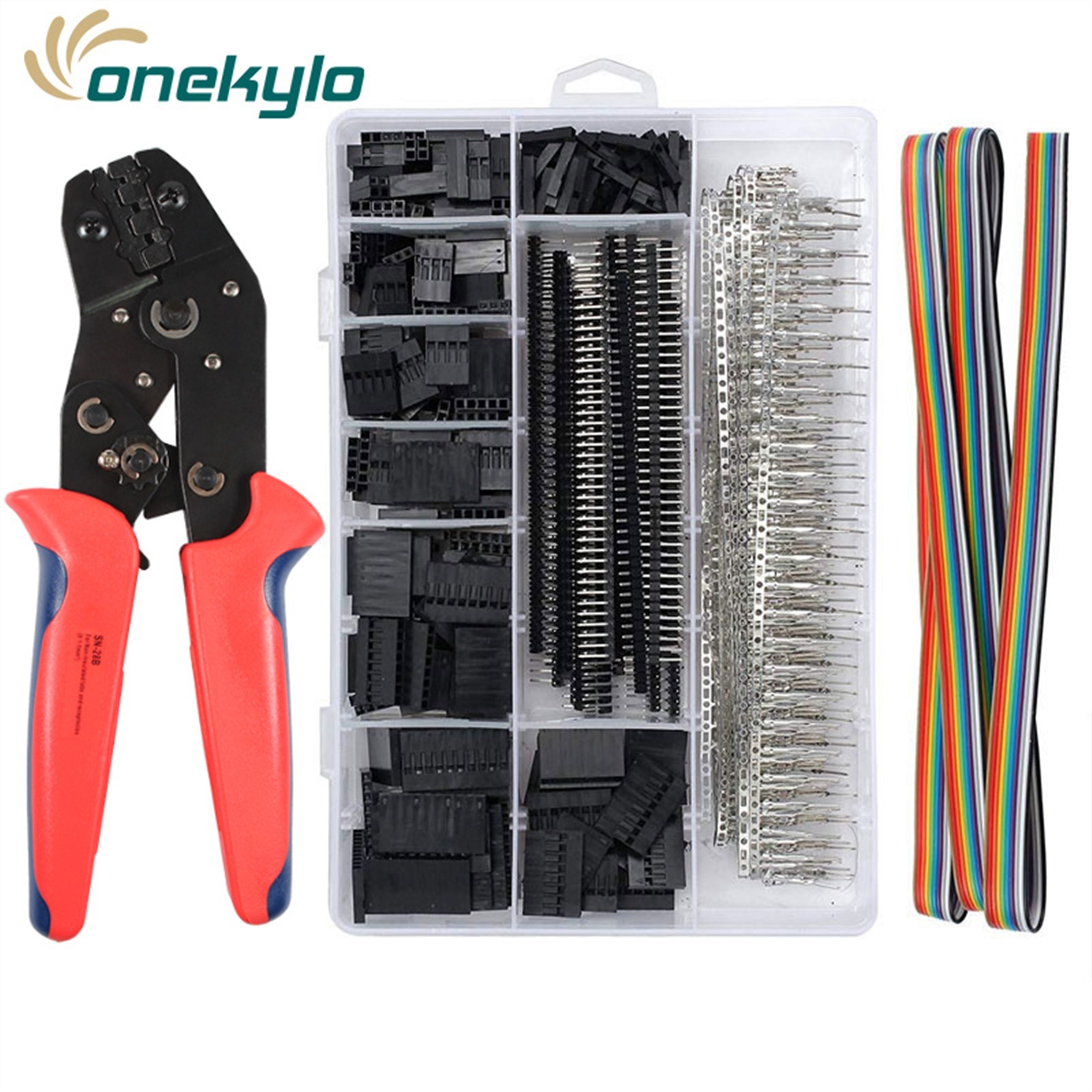 SN-28B 0.1-1mm² Crimping Pliers Tool Set-1550pcs 2.54mm Connectors And Crimp Pins,460pcs 2.54 Mm JST-XH JST Connector Kit ,Durability That Lasts