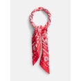 thumbnail image 1 of Scenario Women's Printed Square Scarf, Red, 1 of 4