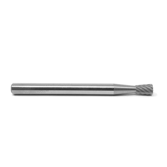 SN-42 Single Cut 1/8" x 3/16" Solid Carbide Burr Bur Tool Die Grinder Bit 1/8" Shank