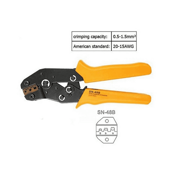 SN-48B Crimping Pliers Labor-Saving Ratchet Crimping Pliers High- Jaw Line Hand Tool