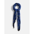 thumbnail image 1 of Scenario Women's Printed Square Scarf, Blue, 1 of 3