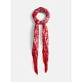 thumbnail image 1 of Scenario Women's Printed Square Scarf, Red, 1 of 3