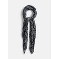 thumbnail image 1 of Scenario Women's Printed Square Scarf, Black Soot, 1 of 3