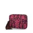 thumbnail image 1 of Scenario Women's Zip Pouch with Fringe Tassel, Red Plum, 1 of 4
