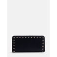 thumbnail image 1 of Scenario Women's Slim Studded Wallet, Black, 1 of 4