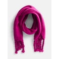 thumbnail image 1 of Scenario Women's Blanket Scarf with Braided Fringe Trim, 1 of 4