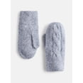 thumbnail image 1 of Scenario Women's Cable Knit Mittens, Medium Grey Heather, 1 of 4