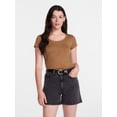thumbnail image 1 of Scenario Women's Scoop Neck Tee with Cap Sleeves, Sizes XS-XXXL, 1 of 6