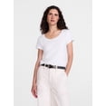 thumbnail image 1 of Scenario Women's Scoop Neck Tee with Cap Sleeves, Sizes XS-XXXL, 1 of 6