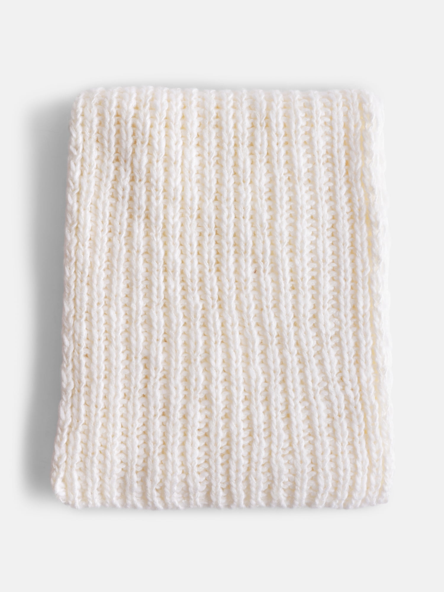 Scenario Women's Chunky Textured Scarf, Winter White