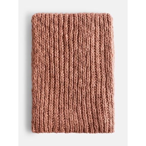 Scenario Women's Chunky Textured Scarf, Root Beer