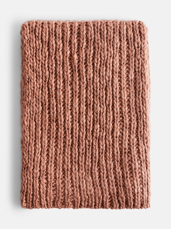 Women's Chunky Textured Scarf, Root Beer