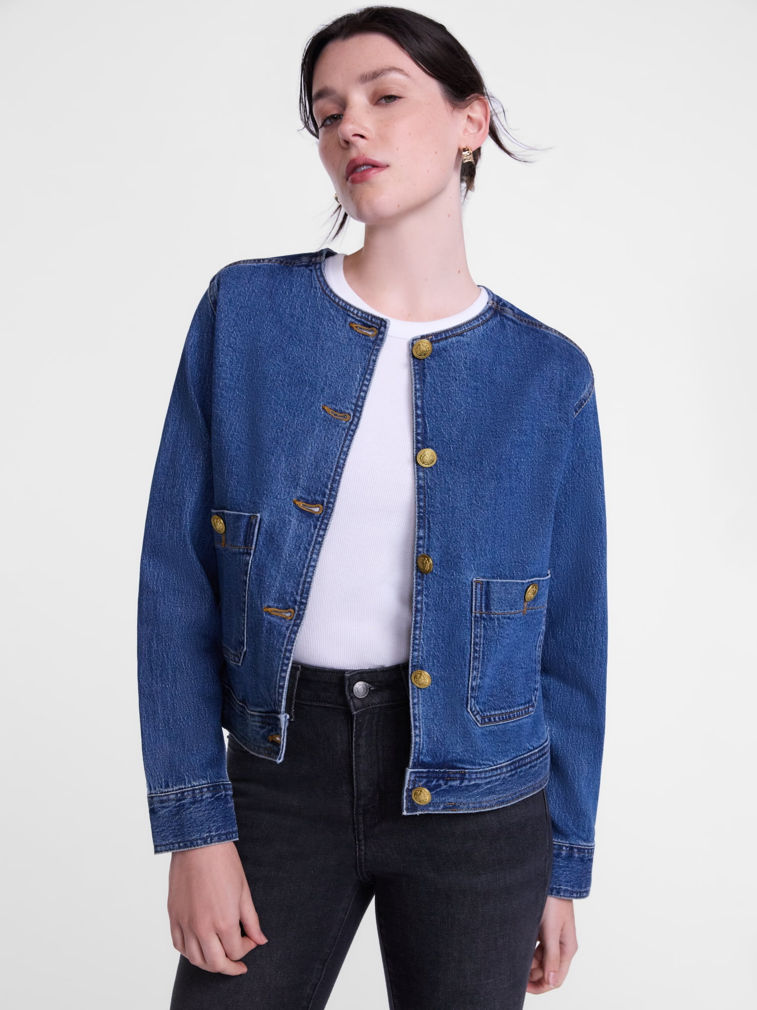 Scenario Women's and Women's Plus Denim Jacket, Sizes XS-4X