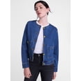thumbnail image 1 of Scenario Women's and Women's Plus Denim Jacket, Sizes XS-4X, 1 of 8