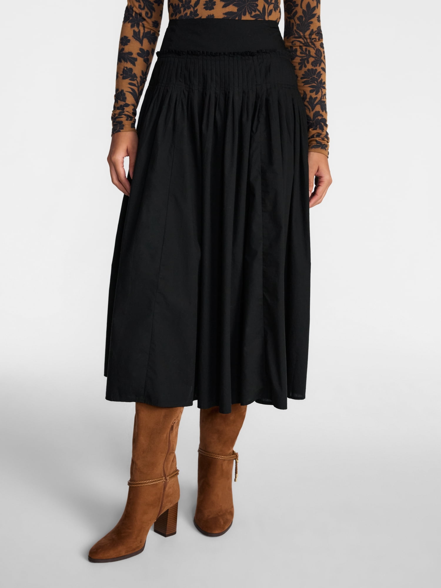 Scenario Women's and Women's Plus Drop Waist Skirt, Sizes 0-28W